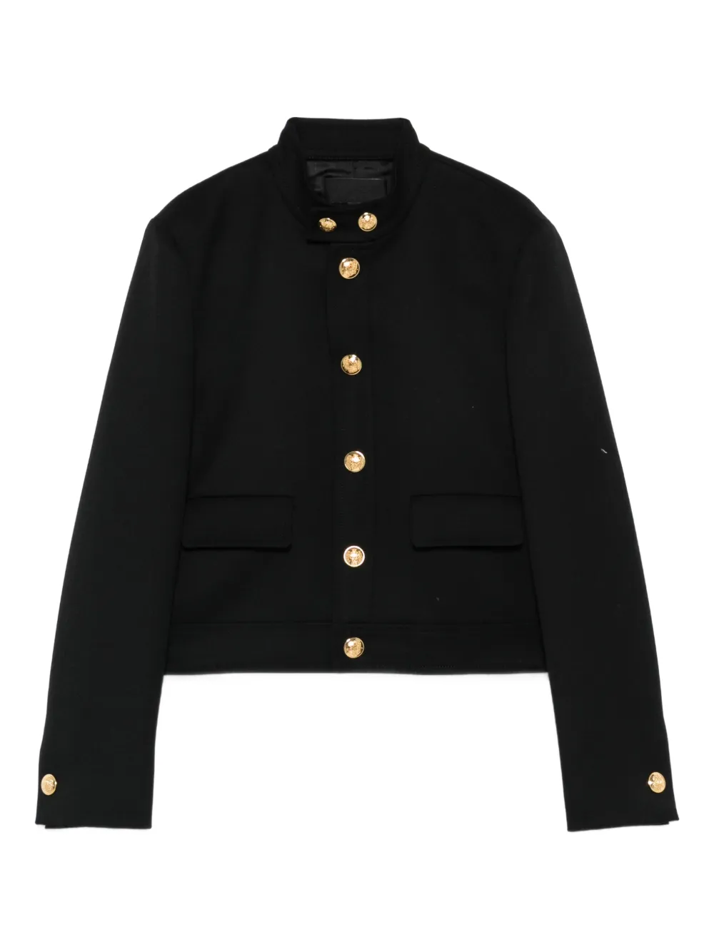 Nili Lotan Hadley button-fastening cropped jacket - Nero