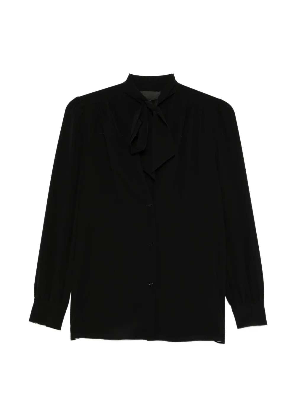 Nili Lotan tie-neck shirt - Nero