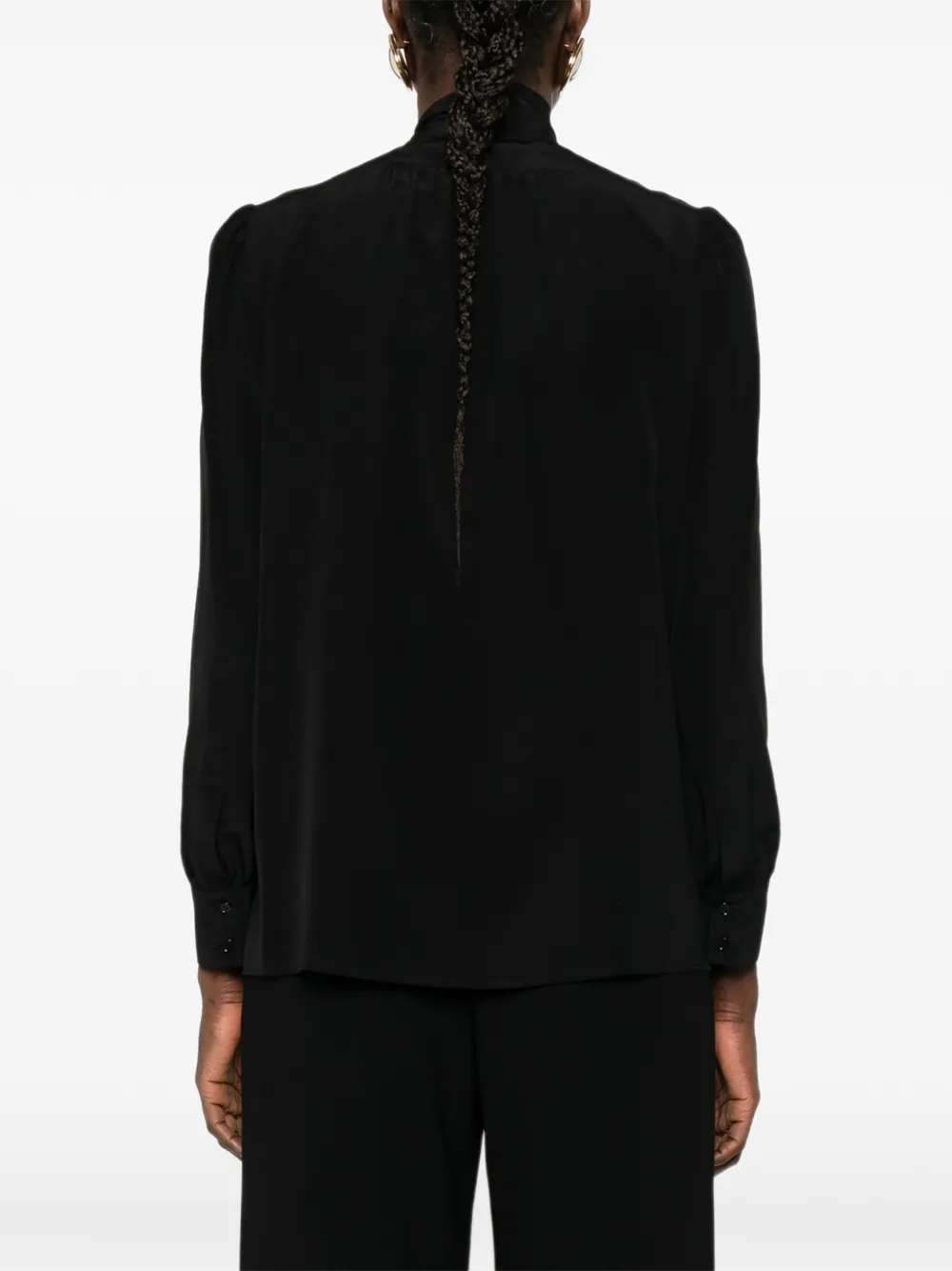 Nili Lotan Linnen blouse Zwart