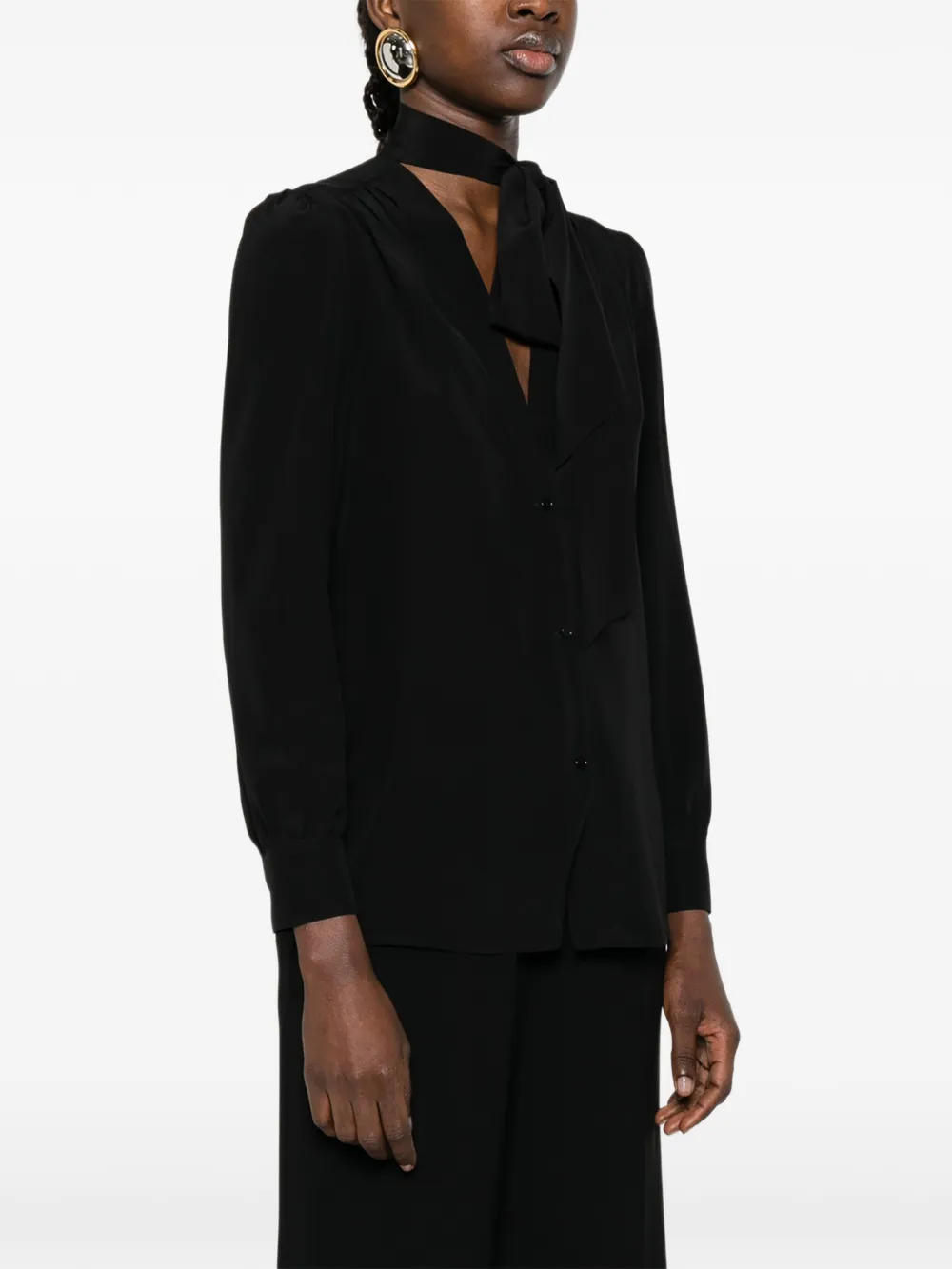 Nili Lotan Linnen blouse Zwart