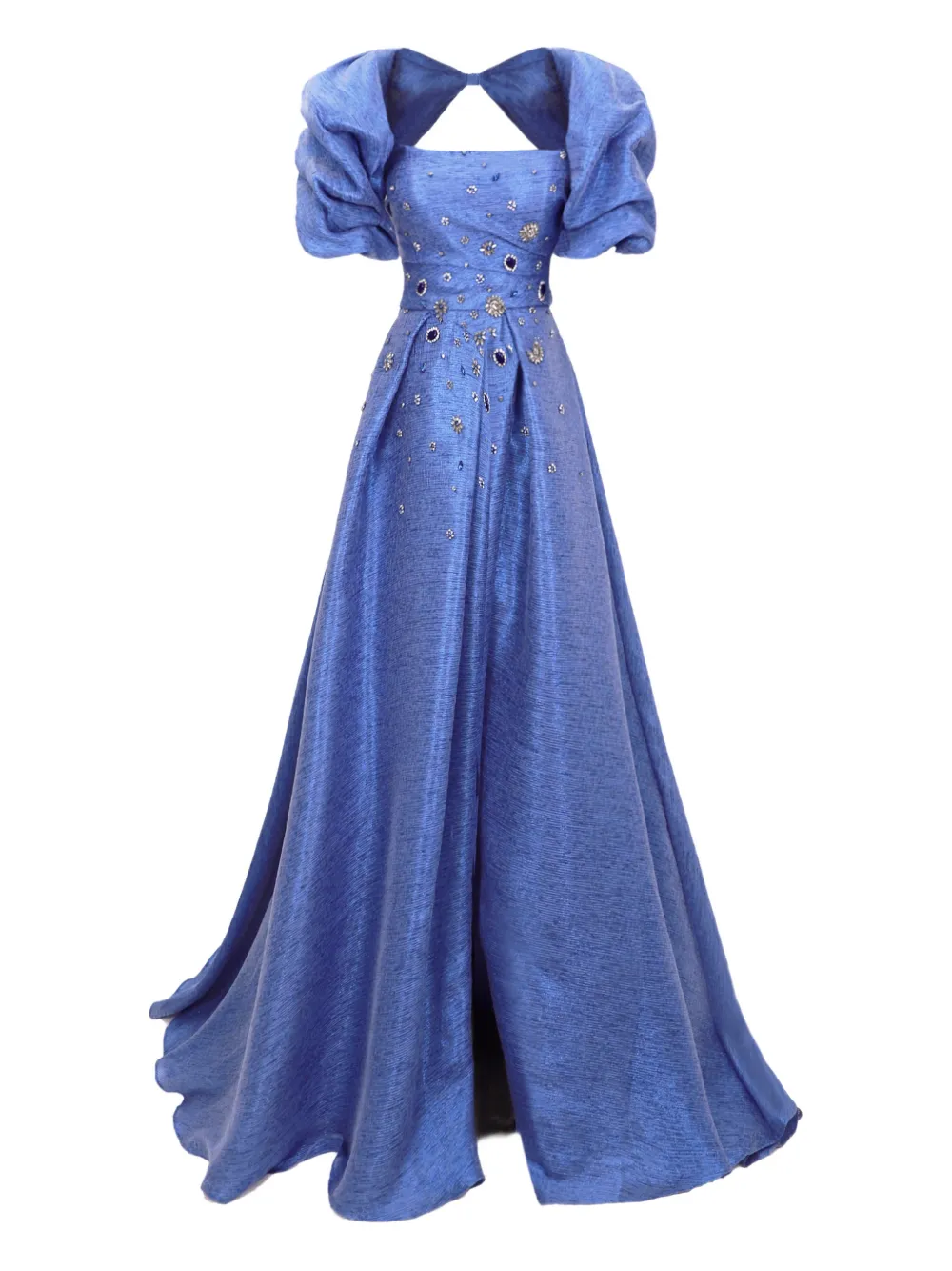 Gemy Maalouf Set di due abiti lunghi senza spalline - Blu