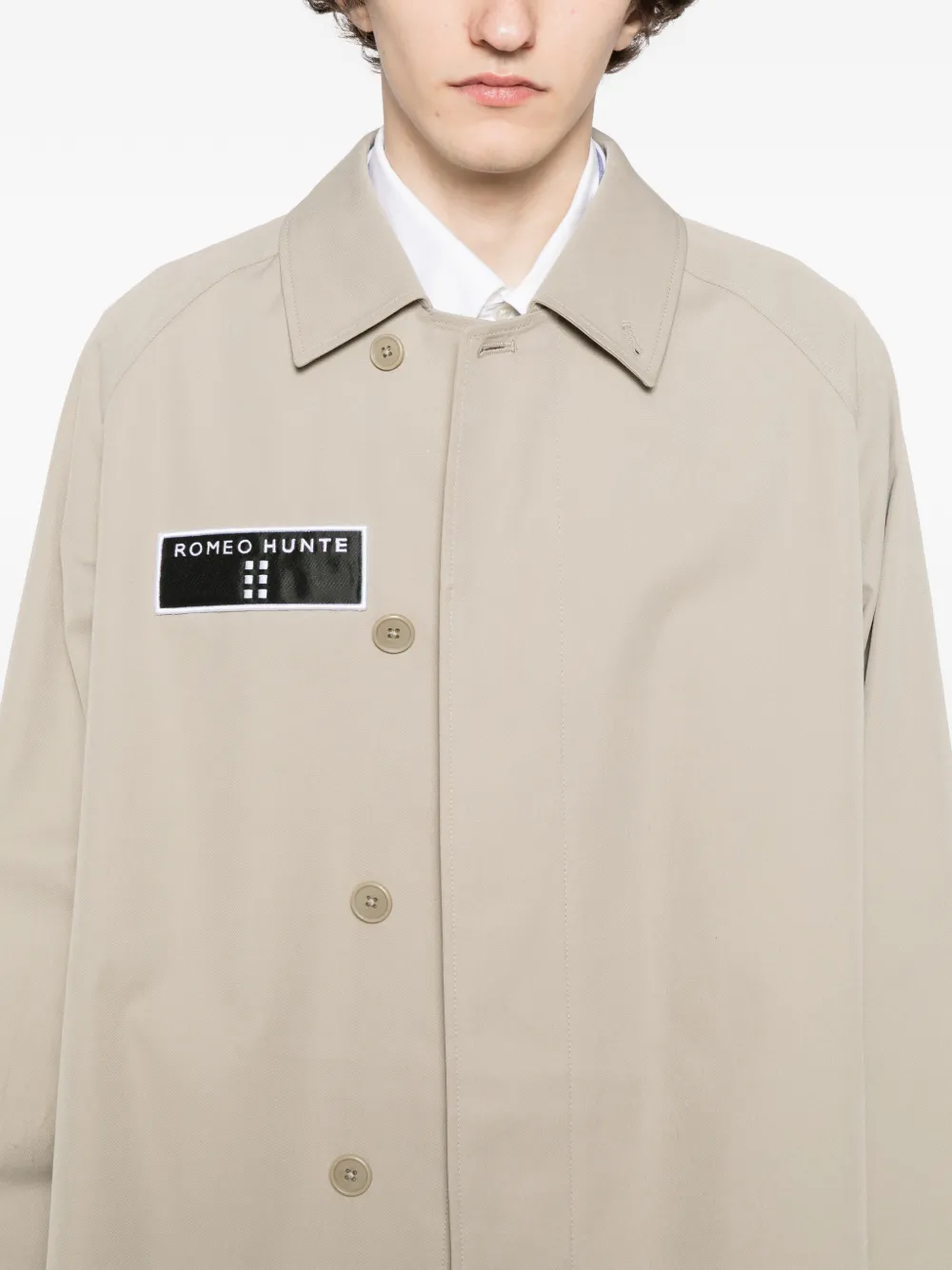 ROMEO HUNTE Jas met logopatch Beige