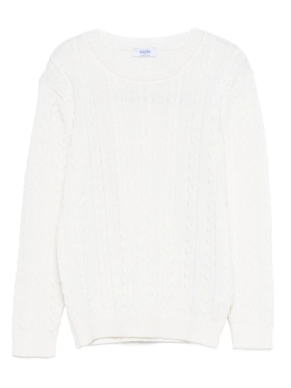Siola cable-knit sweater | White | Image 1