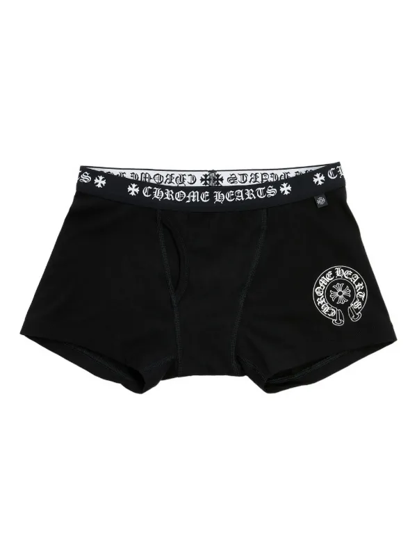 CHROME HEARTS BOXER BRIEFS Mサイズ Chrome Hearts Logo Boxers | Black | FARFETCH