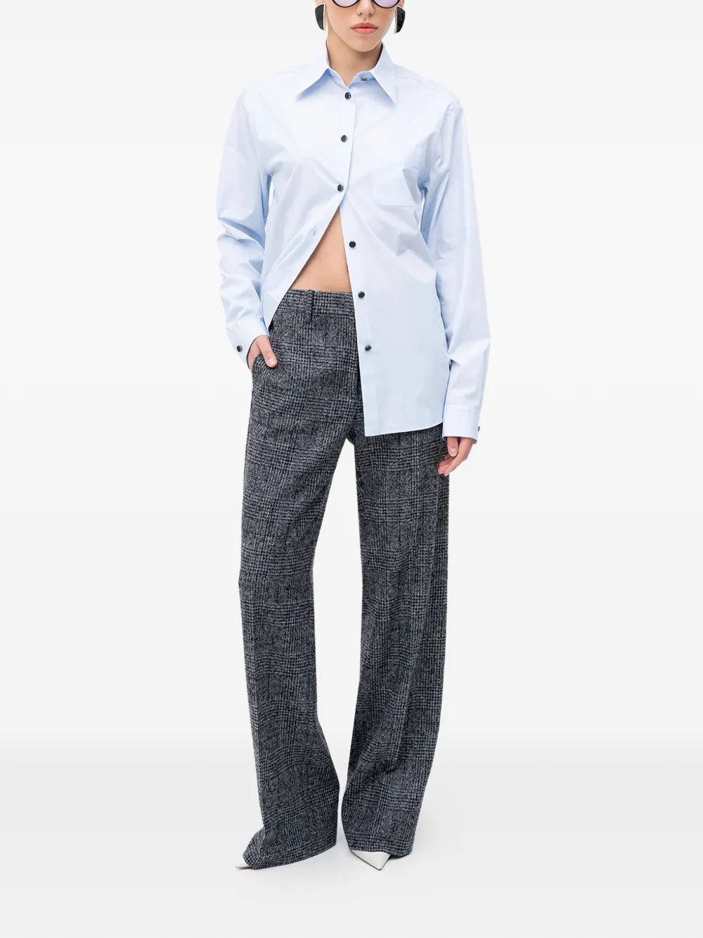 Nº21 patch-pocket shirt - Blauw