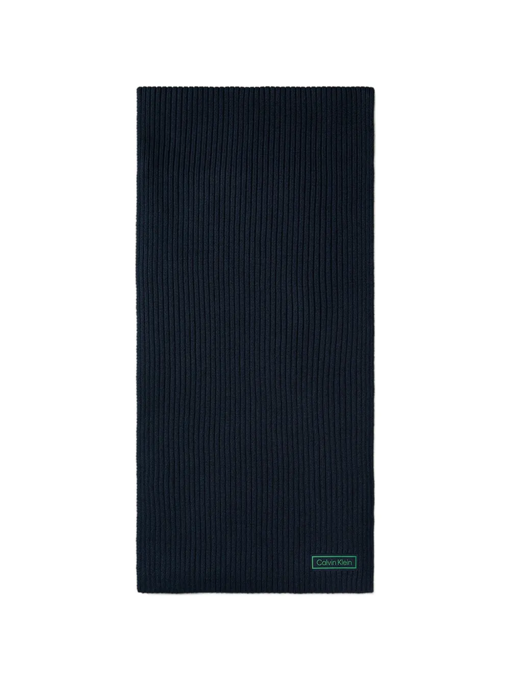 Calvin Klein ribbed scarf - Blu