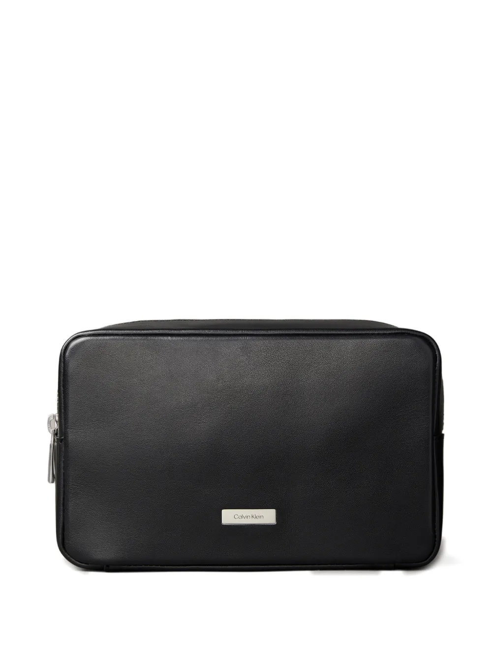 Calvin Klein logo-plaque wash bag - Nero