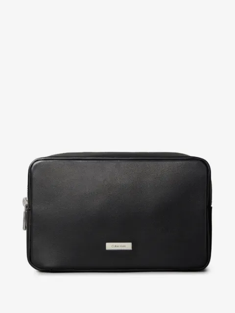 Calvin Klein logo-plaque wash bag