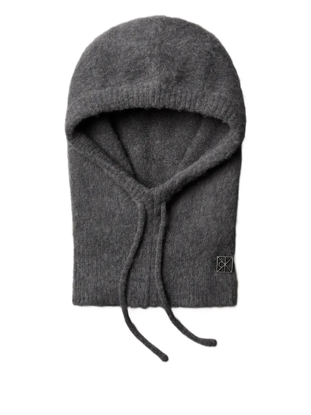 Calvin Klein drawstring-fastening balaclava hat | Grey | Image 1