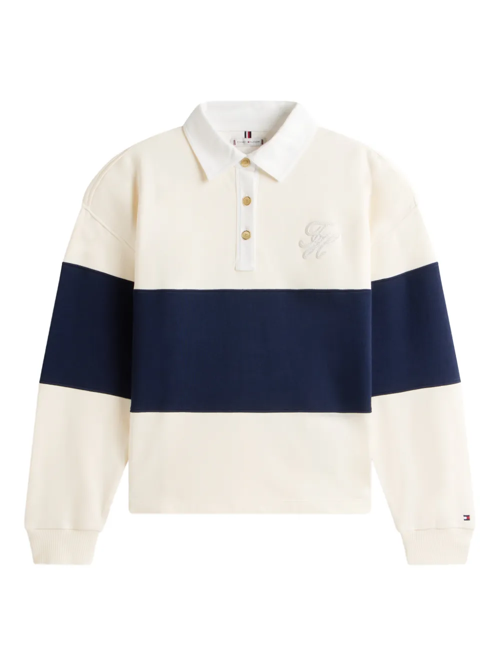 Tommy Hilfiger logo-embroidered polo shirt - Toni neutri