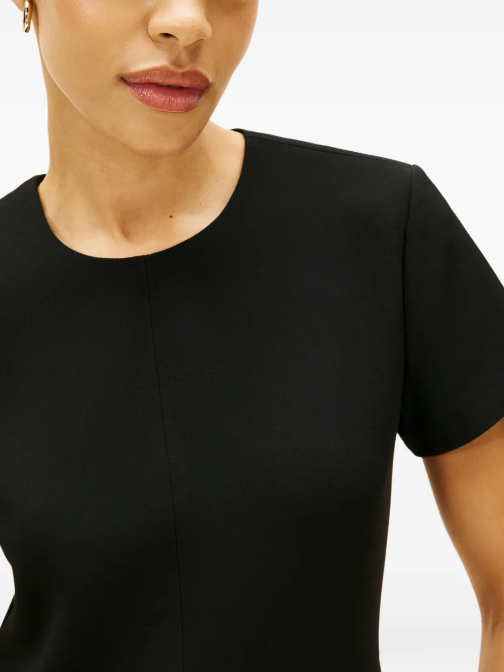 button pocket mini dress