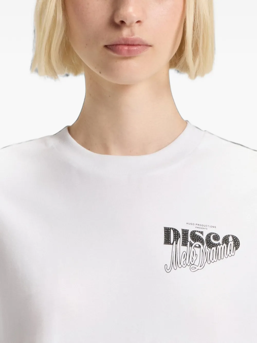 HUGO T-shirt met print Wit