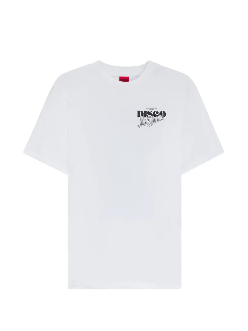 HUGO disco-print T-shirt - Weiß