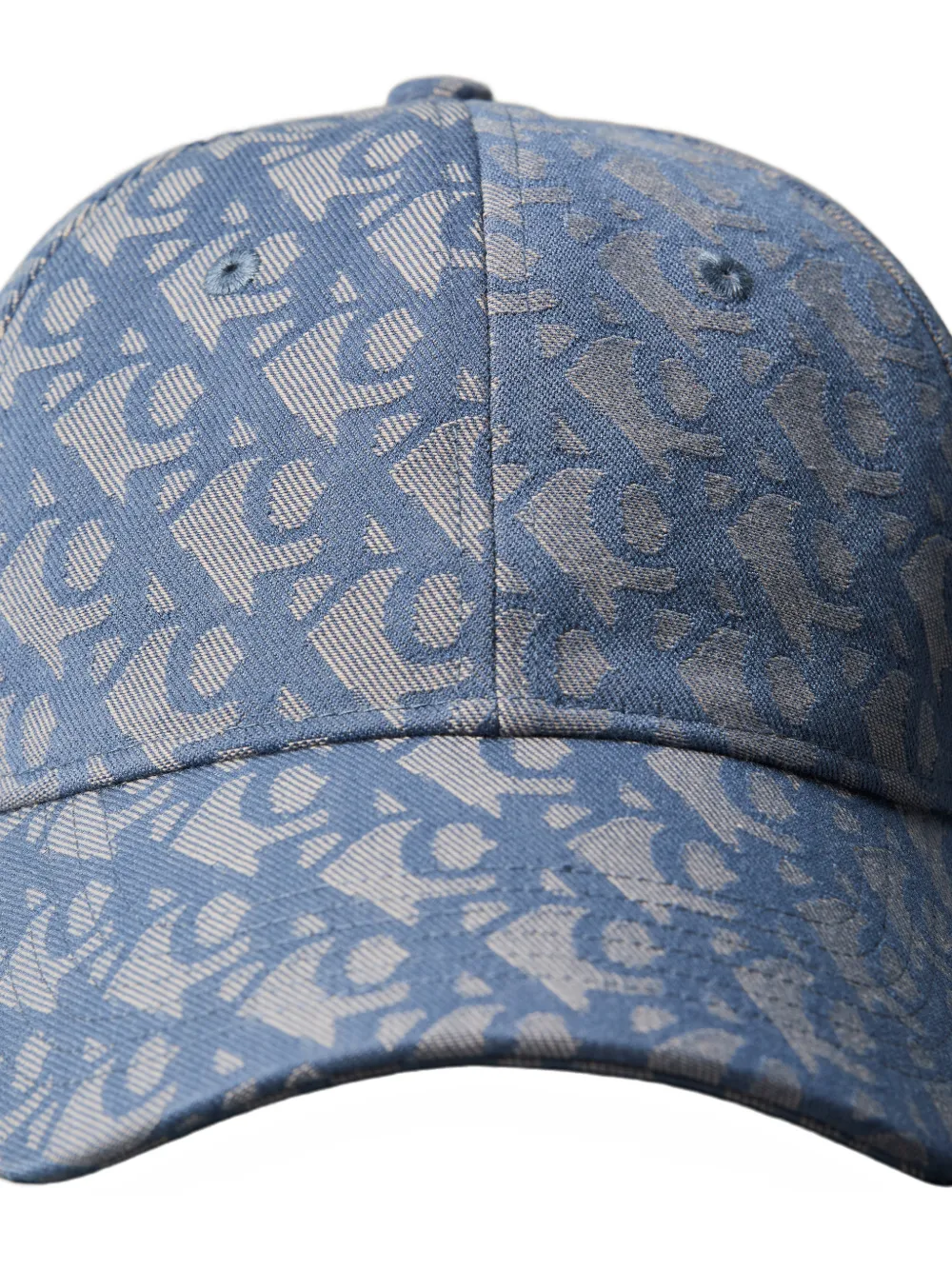 Calvin Klein Monogram Logo Cap In Blue
