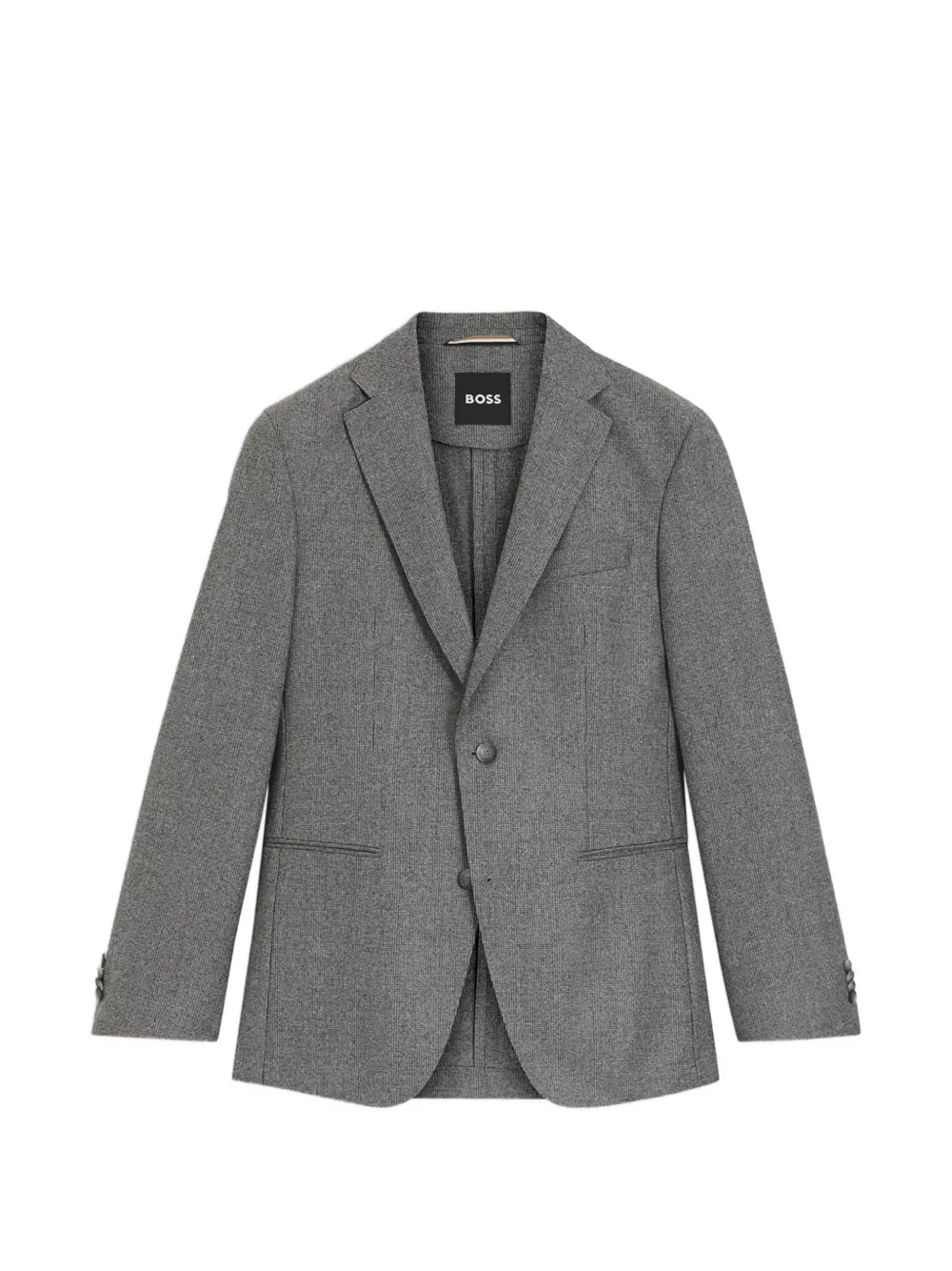 BOSS notched-lapel blazer - Grigio