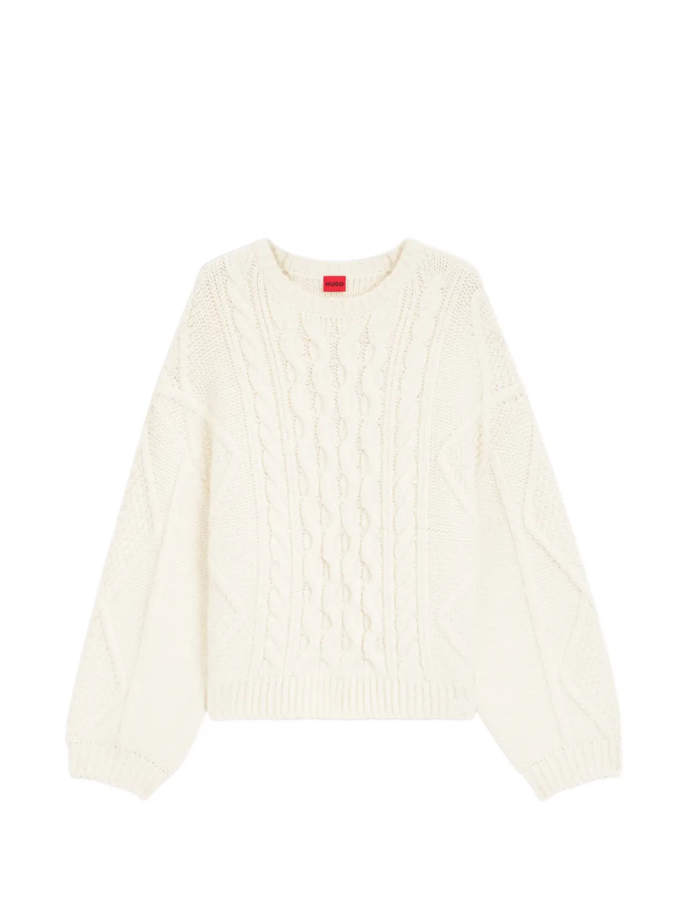 HUGO cable-knit sweater - Toni neutri