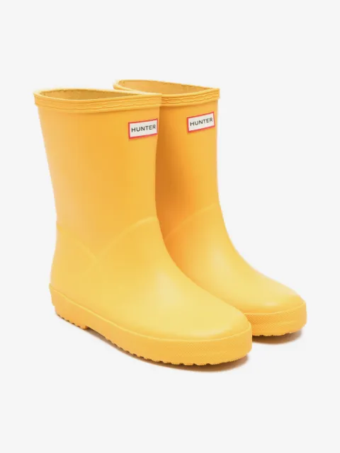 Hunter Kids logo boots