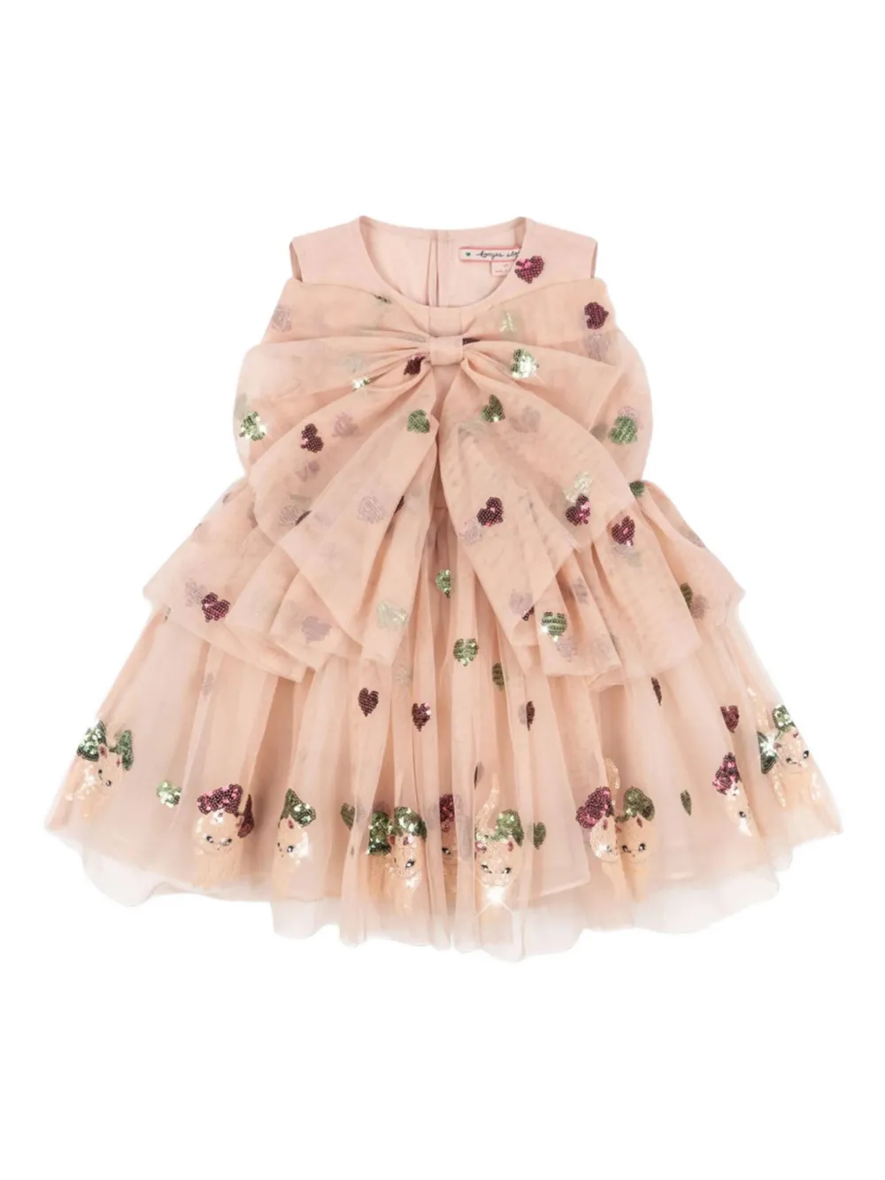 Konges Sløjd sequin heart dress | Neutrals | Image 1