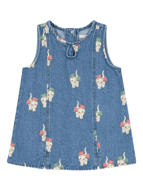 Konges Sløjd cat-print dress