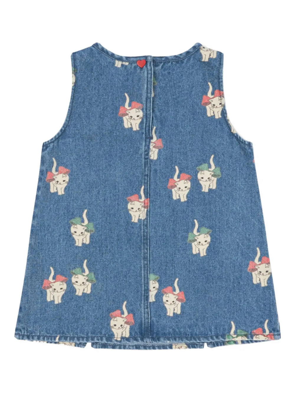 Konges Sløjd cat-print dress - Blauw