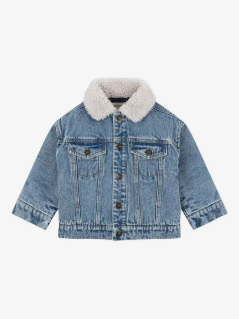 Konges Sløjd shearling collar graphic jacket