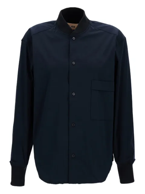 Plan C button cotton shirt