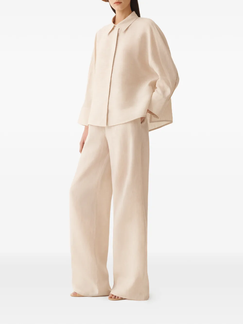 Fabiana Filippi Blouse met lange mouwen Beige