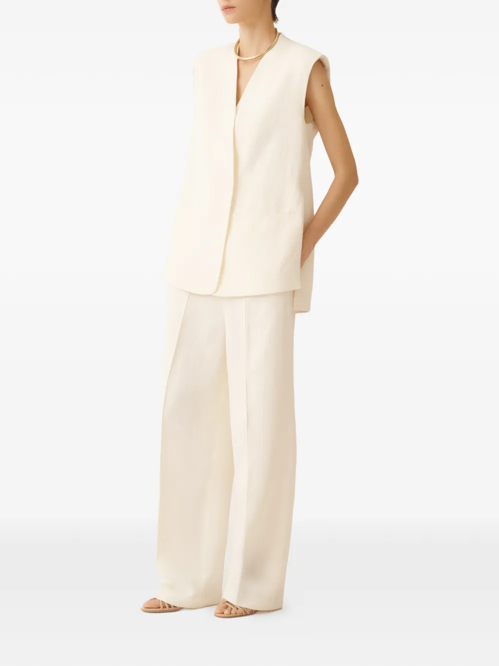 Fabiana Filippi Elastische broek Beige