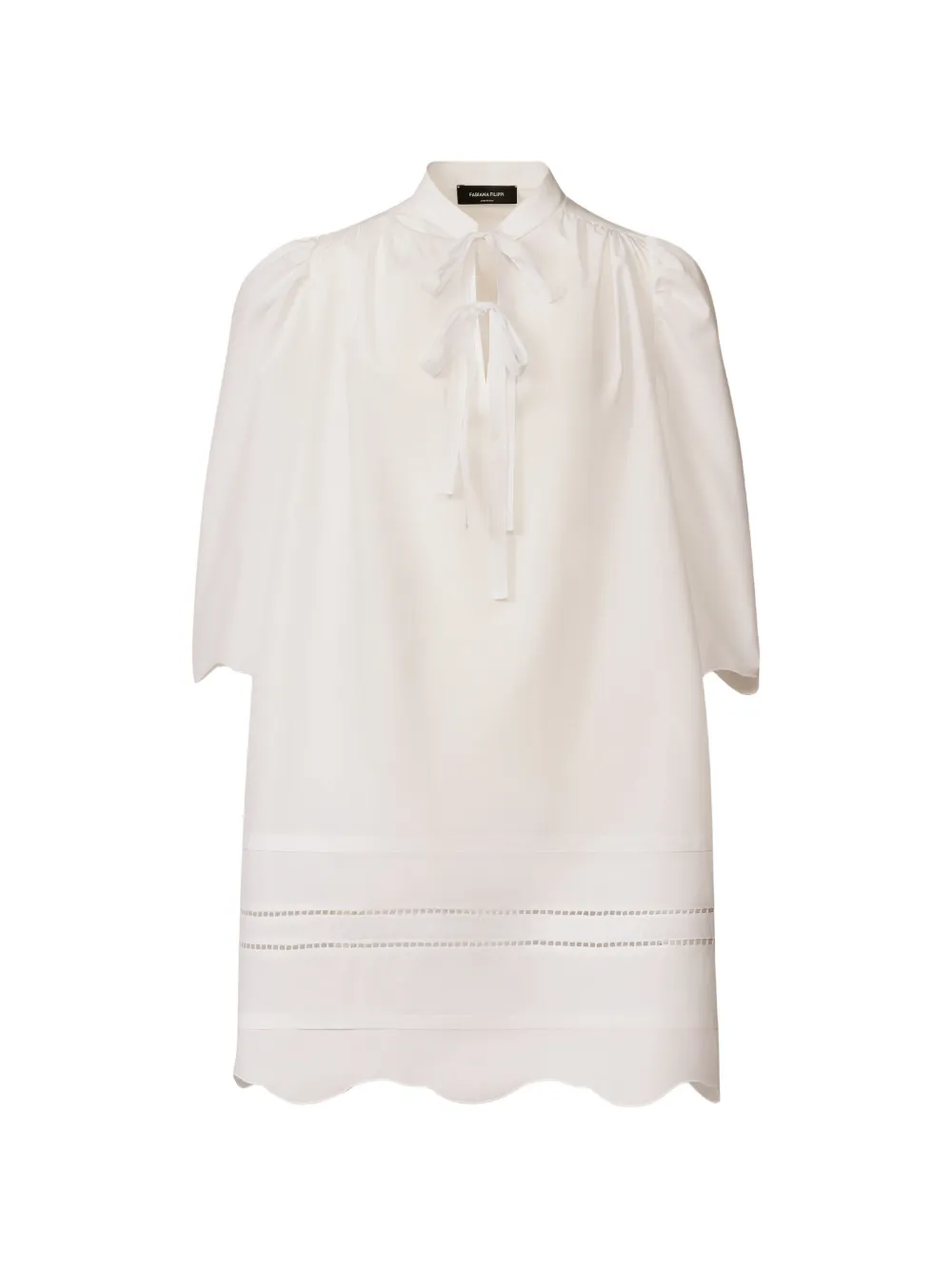 Fabiana Filippi Abito con collo lavallière - Bianco
