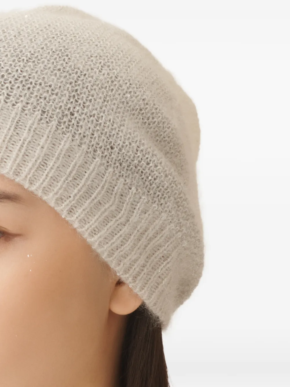Sequined Beanie Hat