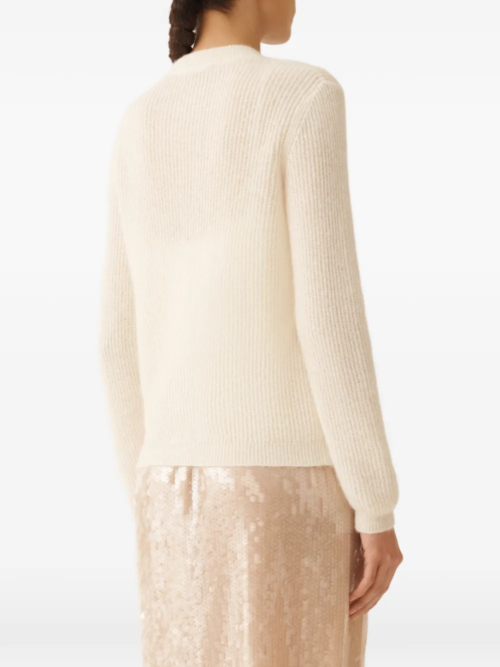 Fabiana Filippi Gebreid vest Beige