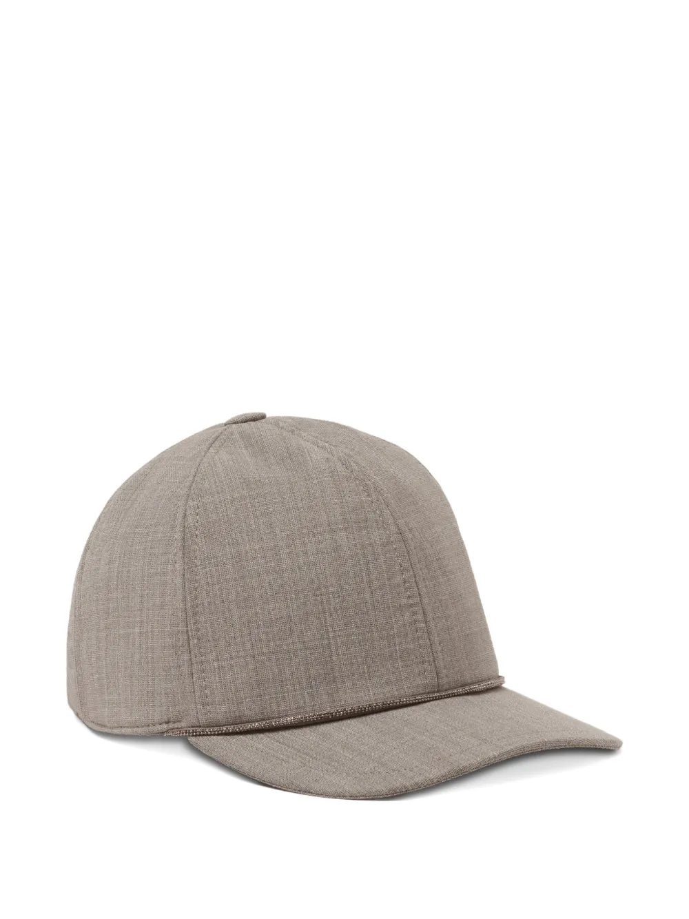 Fabiana Filippi beaded-trim cap - Grigio