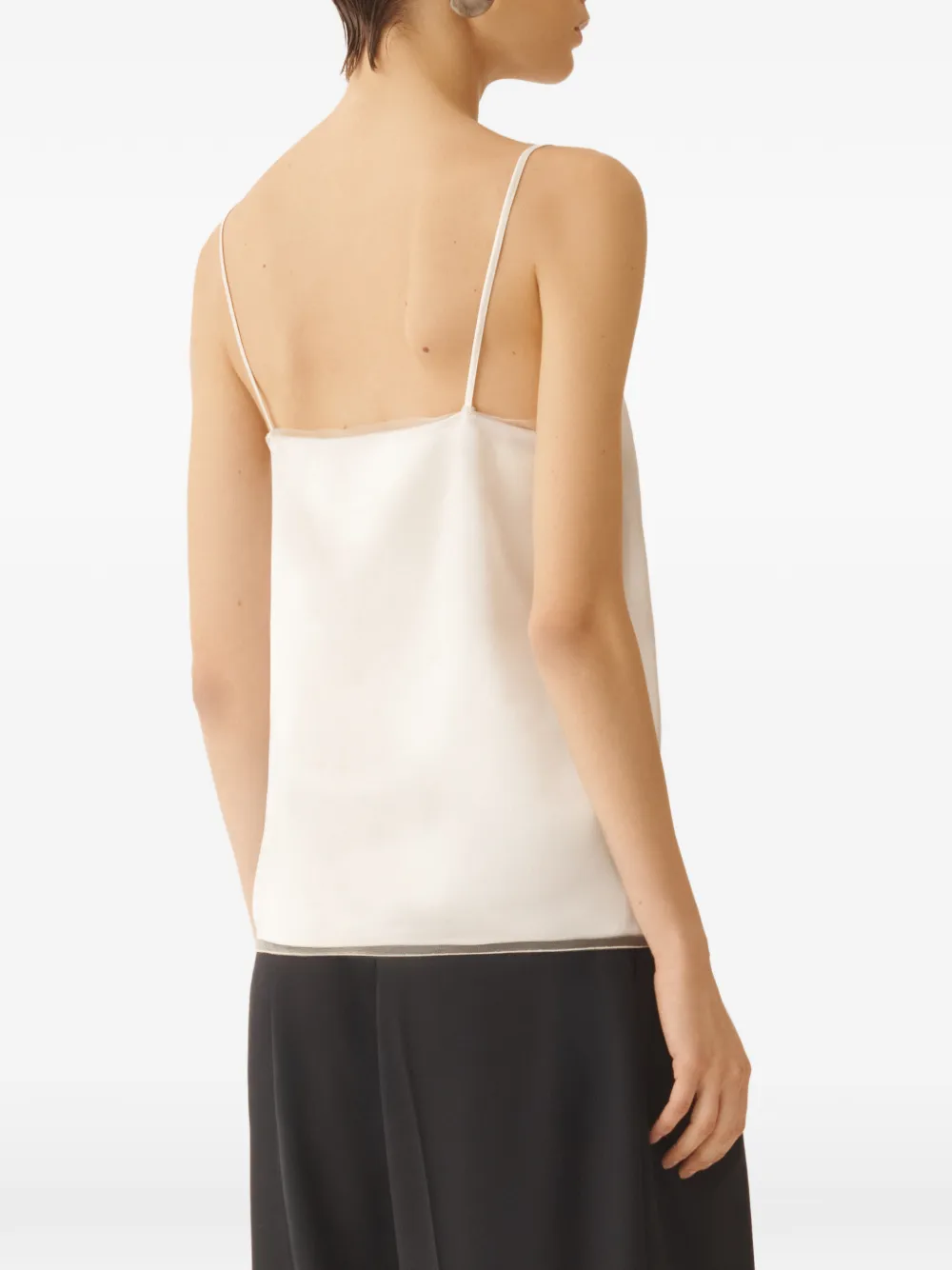 Fabiana Filippi Satijnen tanktop Wit