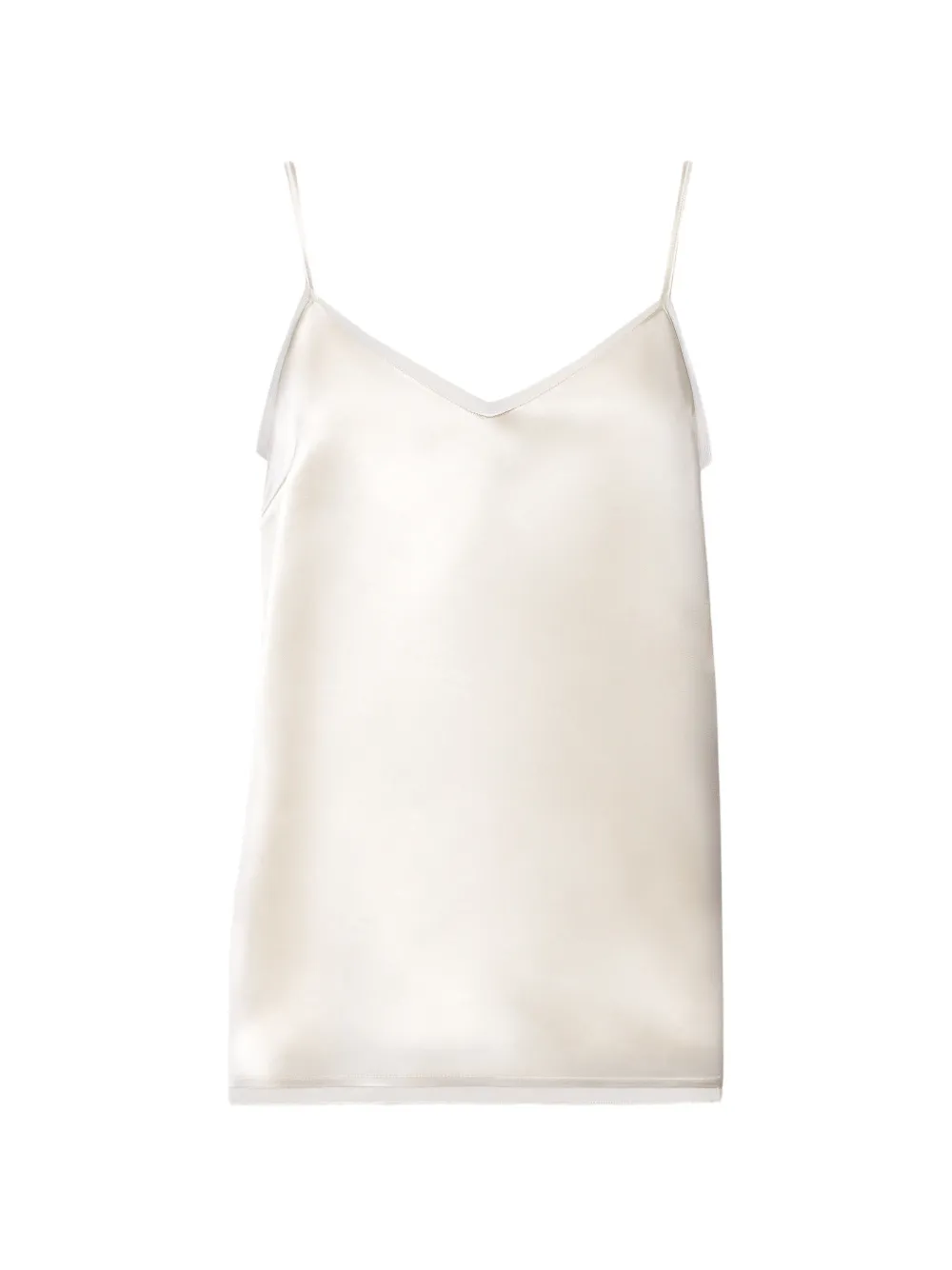 Fabiana Filippi satin V-neck top - Bianco