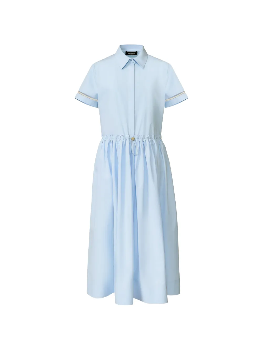 Fabiana Filippi drawstring shirt dress - Blau