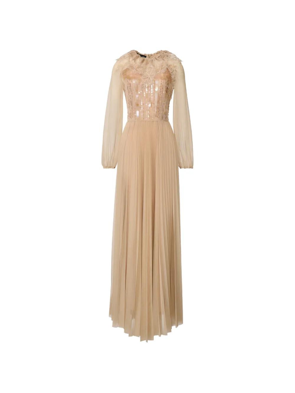 Fabiana Filippi sequin pleated dress - Nude