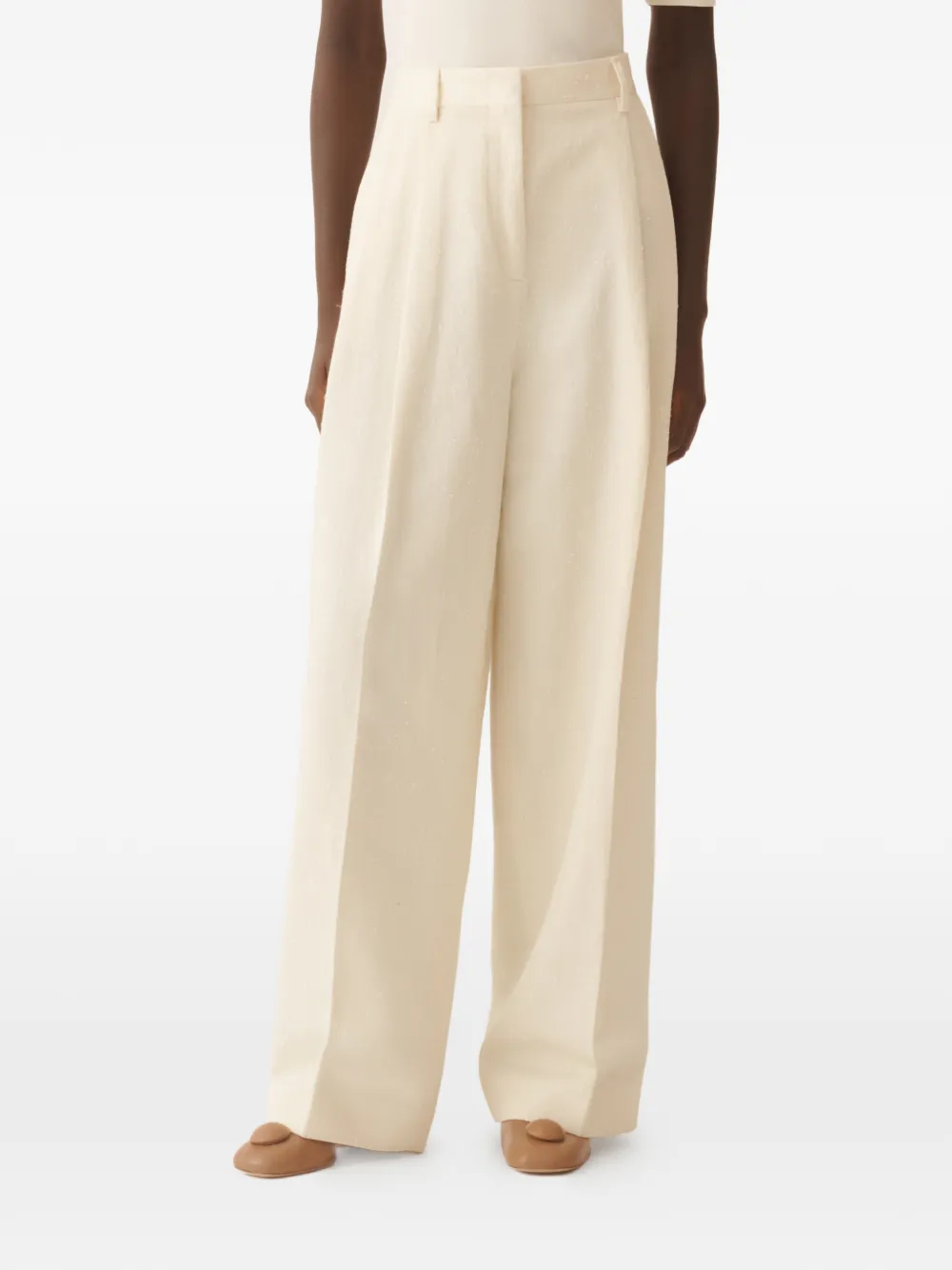 Fabiana Filippi Fil coupé broek Beige
