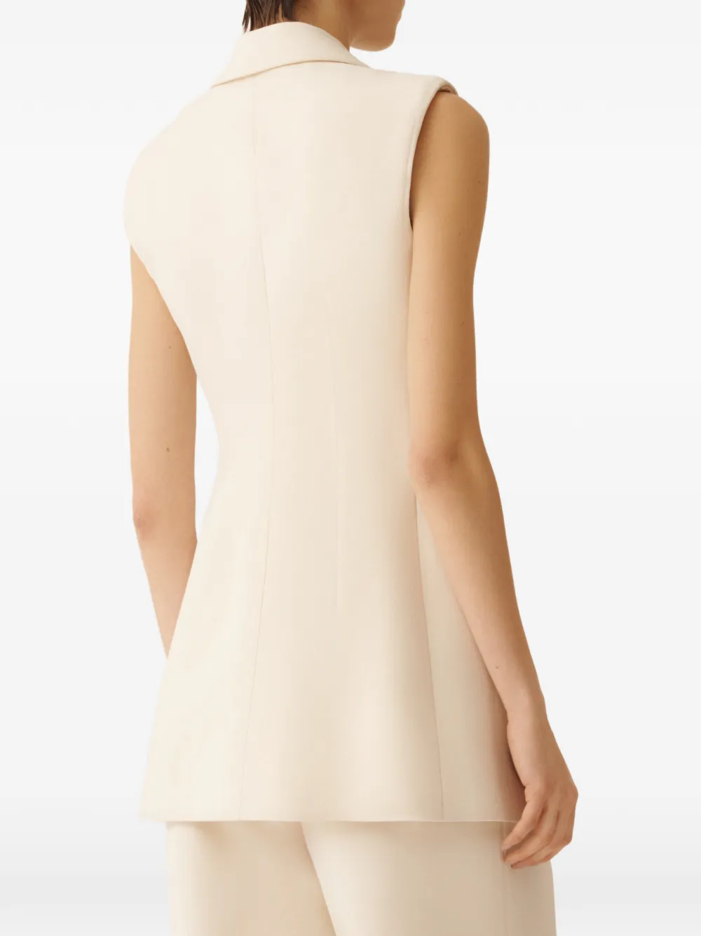 Fabiana Filippi Jack met dubbele rij knopen Beige
