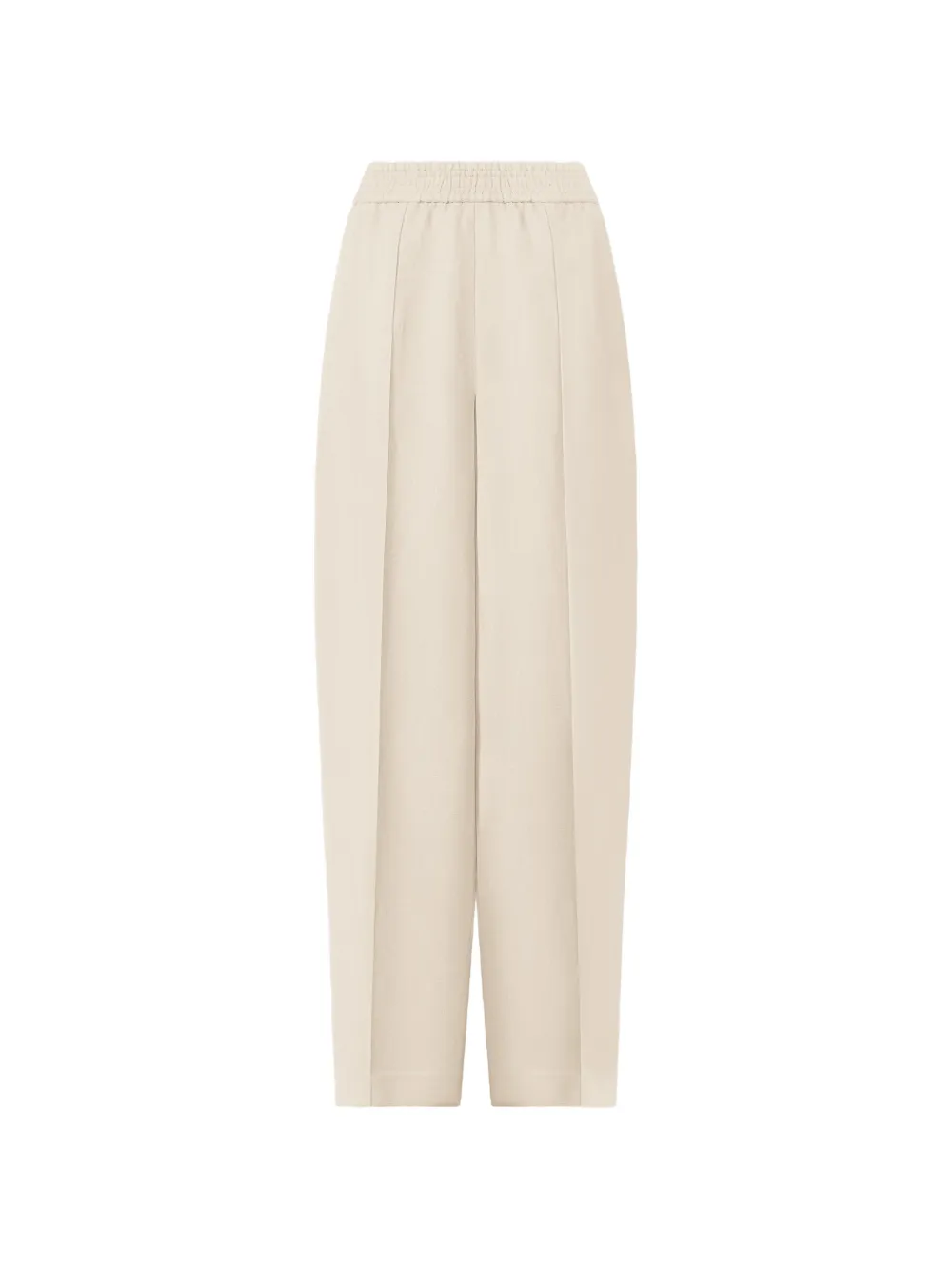 Fabiana Filippi Broek met elastische taille en zak Beige