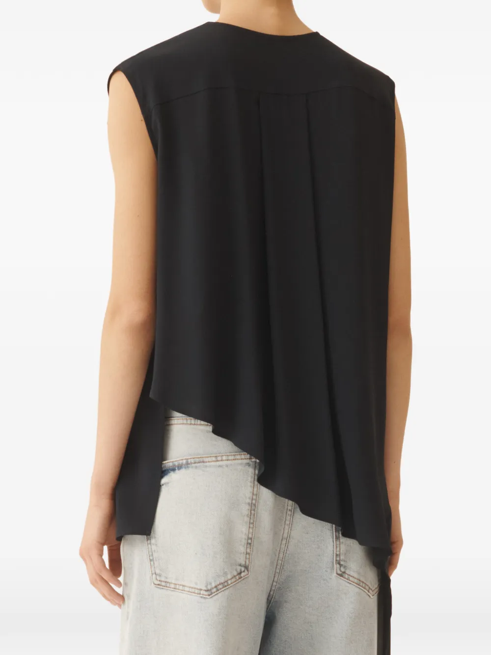 Fabiana Filippi Mouwloze top Zwart