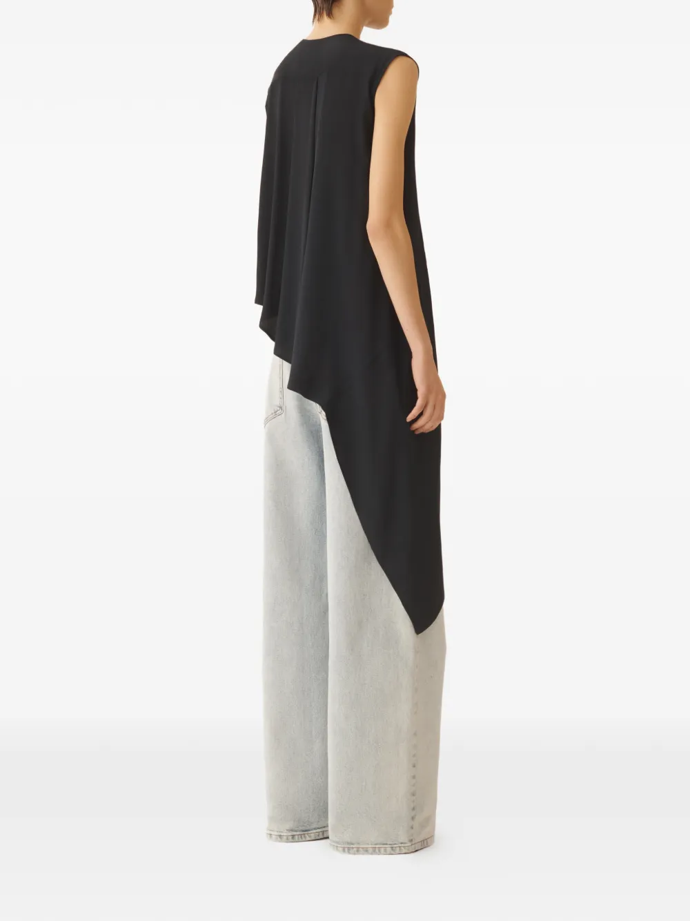 Fabiana Filippi Mouwloze top Zwart