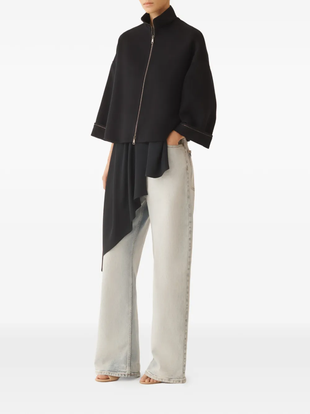 Fabiana Filippi Mouwloze top Zwart