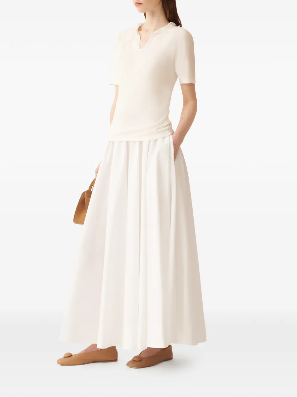 Fabiana Filippi Rok met elastische taille Wit