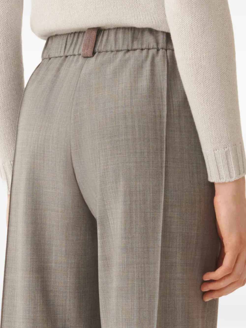 Fabiana Filippi Broek met elastische taille Grijs