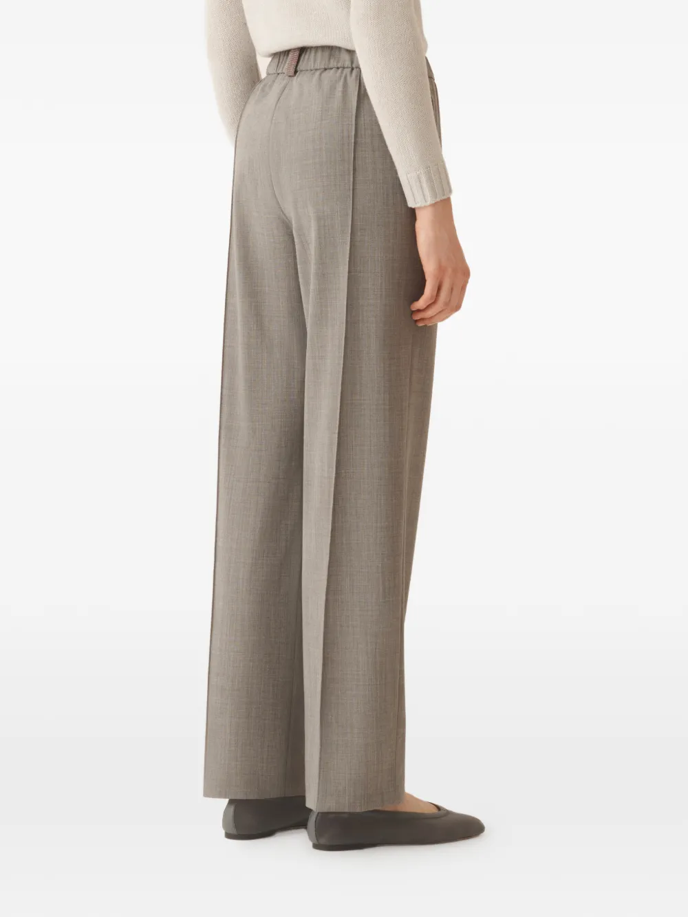 Fabiana Filippi Broek met elastische taille Grijs