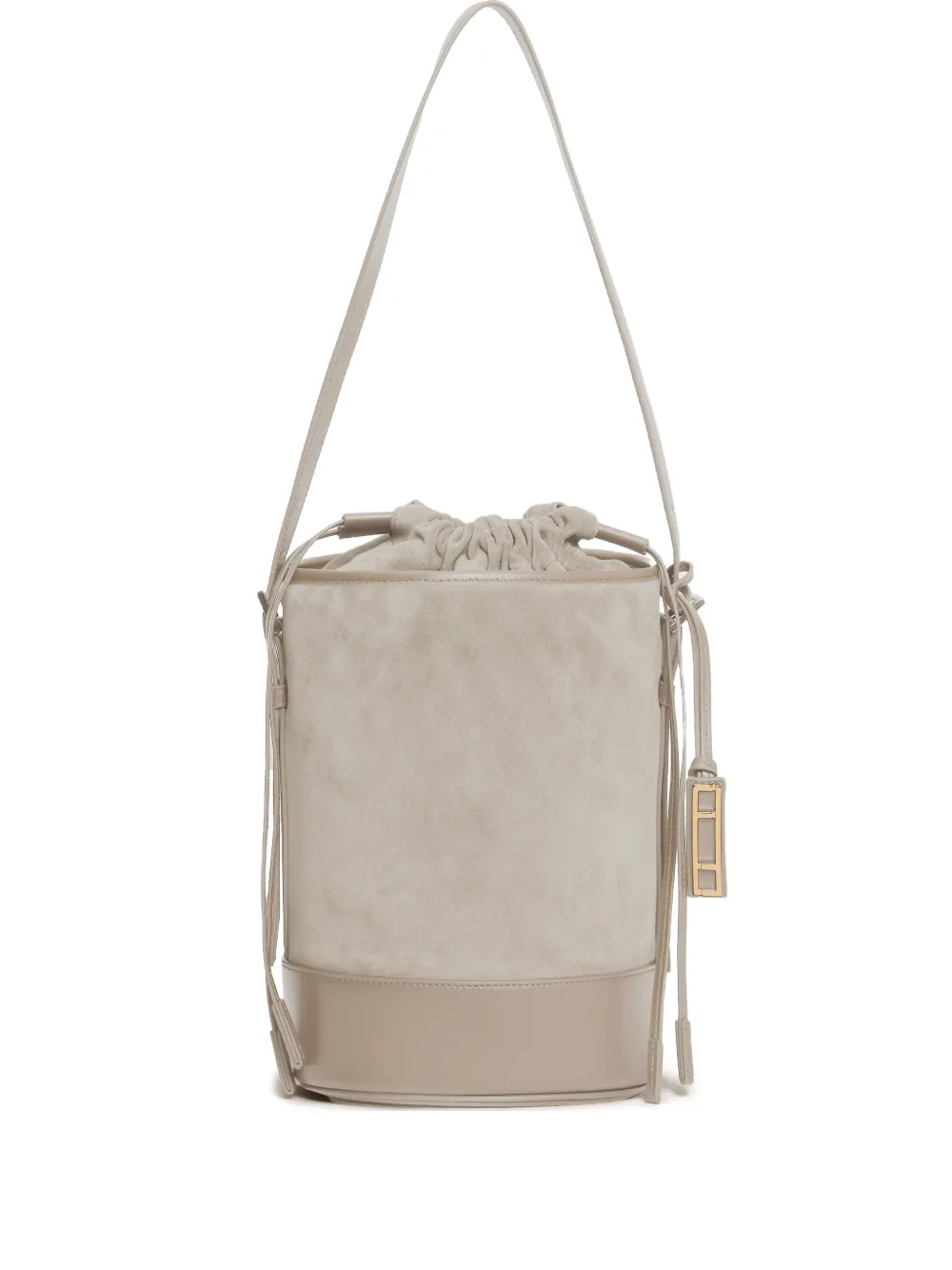 Fabiana Filippi drawstring panelled bucket bag - Toni neutri