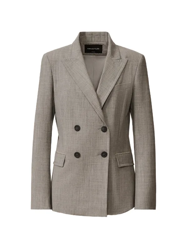 美品✨ファビアナフィリッピ　ウールジャケット　ダブルボタン　グレー Fabiana Filippi ダブルジャケット | グレー | FARFETCH JP