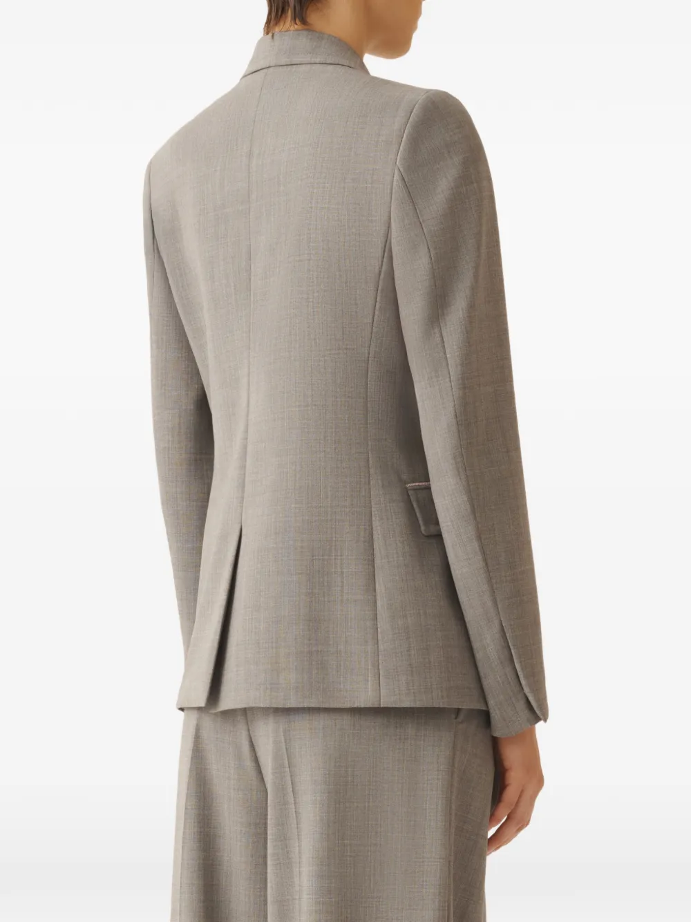 Fabiana Filippi Blazer met dubbele rij knopen Grijs