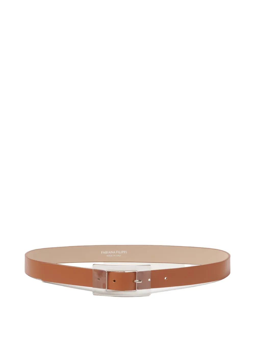 Fabiana Filippi transparent-buckle belt - Marrone