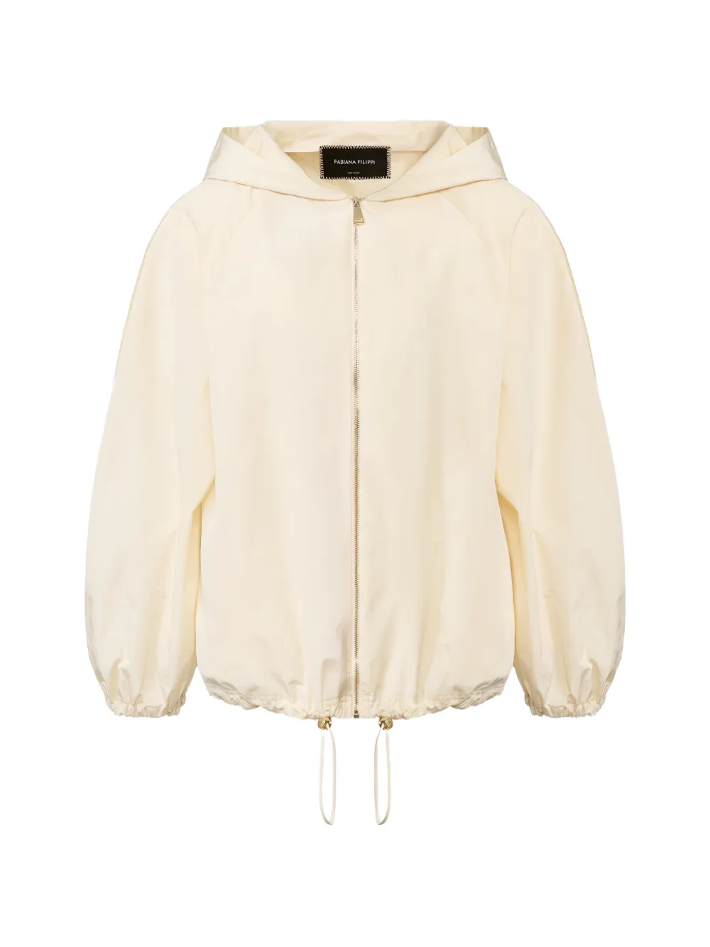 Fabiana Filippi hooded drawstring coat - Toni neutri